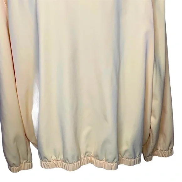 Alfred Dunner Women’s Pastel Yellow Beaded Zip Wind Breaker Jacket Coat Size 20 - Picture 7 of 15